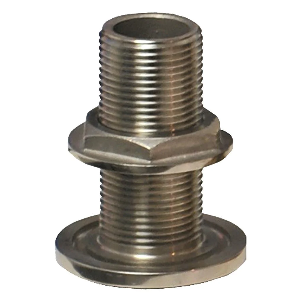 Groco 2" NPS NPT Combo Stainless Steel Thru-Hull Fitting w/Nut – Boat Pump & Plumbing Part