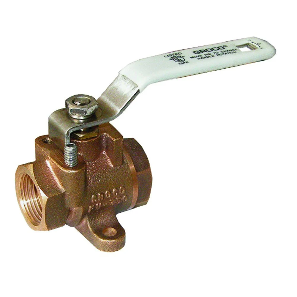 Groco 3/4" NPT Bronze Inline Fuel Valve – Marine Boat Replacement Part