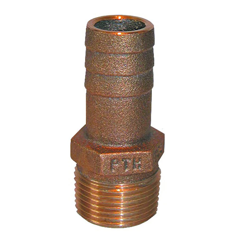 Groco 3/4" NPT x 3/4" ID Bronze Pipe to Hose Straight Fitting – Boat Pump & Plumbing Part