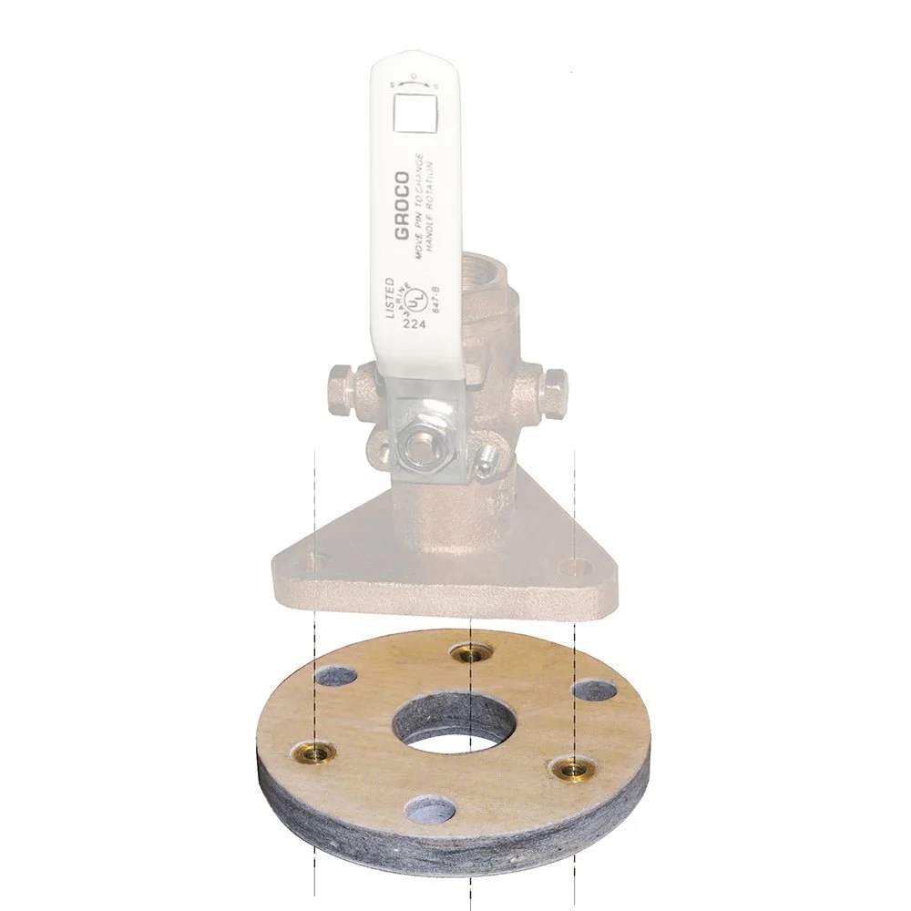 Groco Backing Block f/2" & 2-1/2" Seacocks – Boat Pump & Plumbing Part