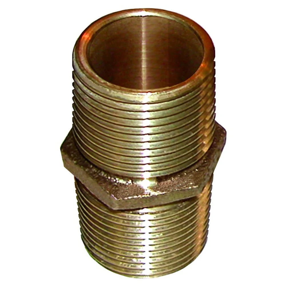 Groco Bronze Pipe Nipple - 1" NPT – Boat Pump & Plumbing Part