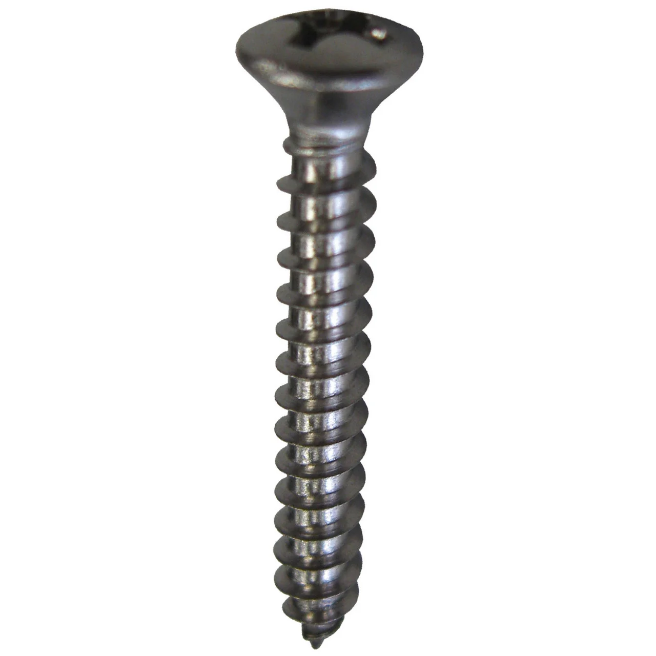 Handi Man Marine 648 Philips Oval Head Self-Tapping Screws - #14 X 2", Pack Of 3 - 648