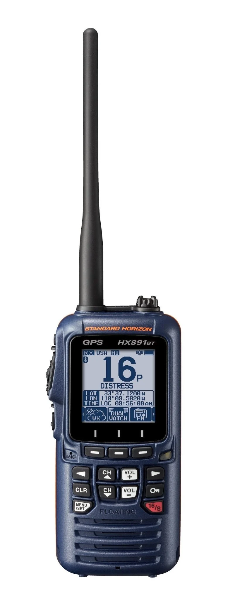 HANDHELD VHF / GPS / BLUETOOTH / NA
