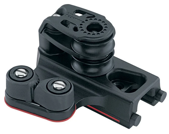 Harken End Control Double Sheave, Cam Cleat - Pair - 27mm