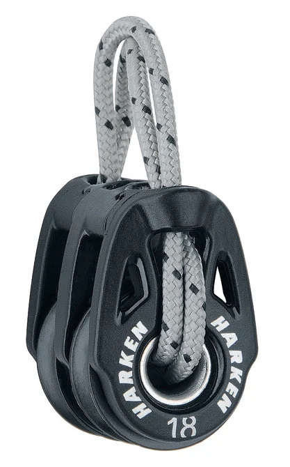 Harken T2 Soft-Attach Double Carbo Block - 18mm