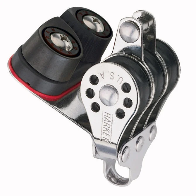 Harken Triple Micro Block w/Carbo-Cam Cleat, Becket - 22mm