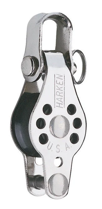 Harken Single Micro Shackle Block w/Becket - 22mm