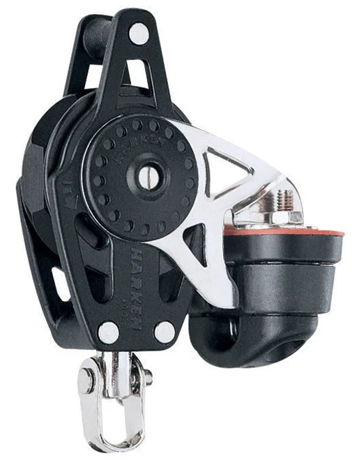 Harken Ratchet Swivel Carbo Block w/Cam Cleat, Becket - 40mm