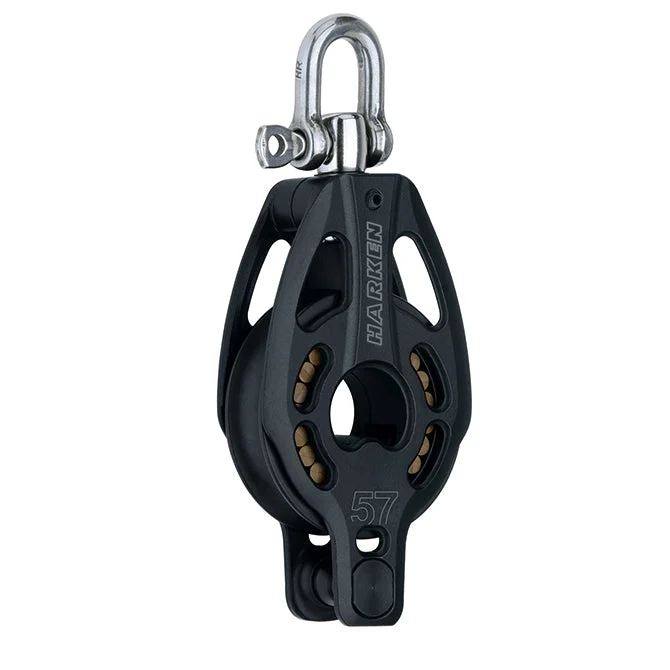 Harken Aluminum Swivel Block w/Becket - 57mm