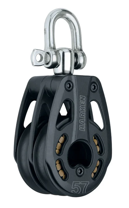 Harken Aluminum Double Swivel Block - 57mm