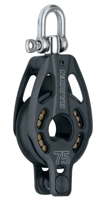 Harken Aluminum Swivel Block, Becket - 75mm