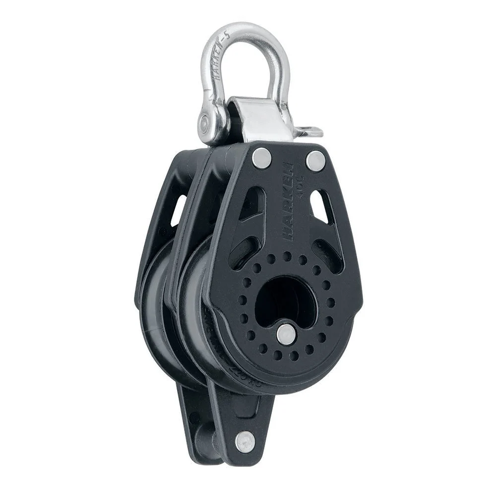 Harken 40mm Carbo Air Double Fixed Block w/Becket – Marine Boat Replacement Part