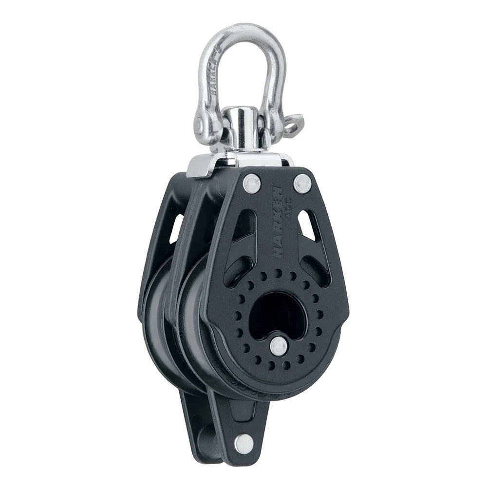 Harken 40mm Carbo Air Double Swivel Block w/Becket – Marine Boat Replacement Part