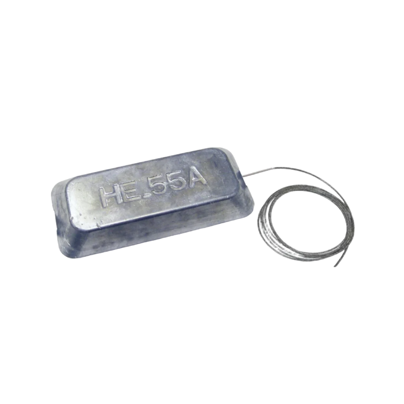 Aluminum 5 lb Hanging Anode With 15 Feet Stainless Steel Wire
