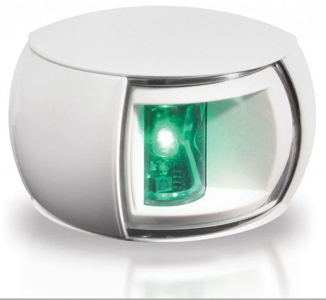 Hella 2 NM NaviLED Starbd Nav Light, White, Clear Lens
