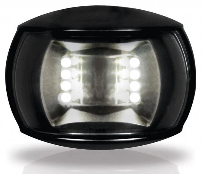 Hella 2 NM NaviLED Stern Navigation Light, Black, Clear Lens
