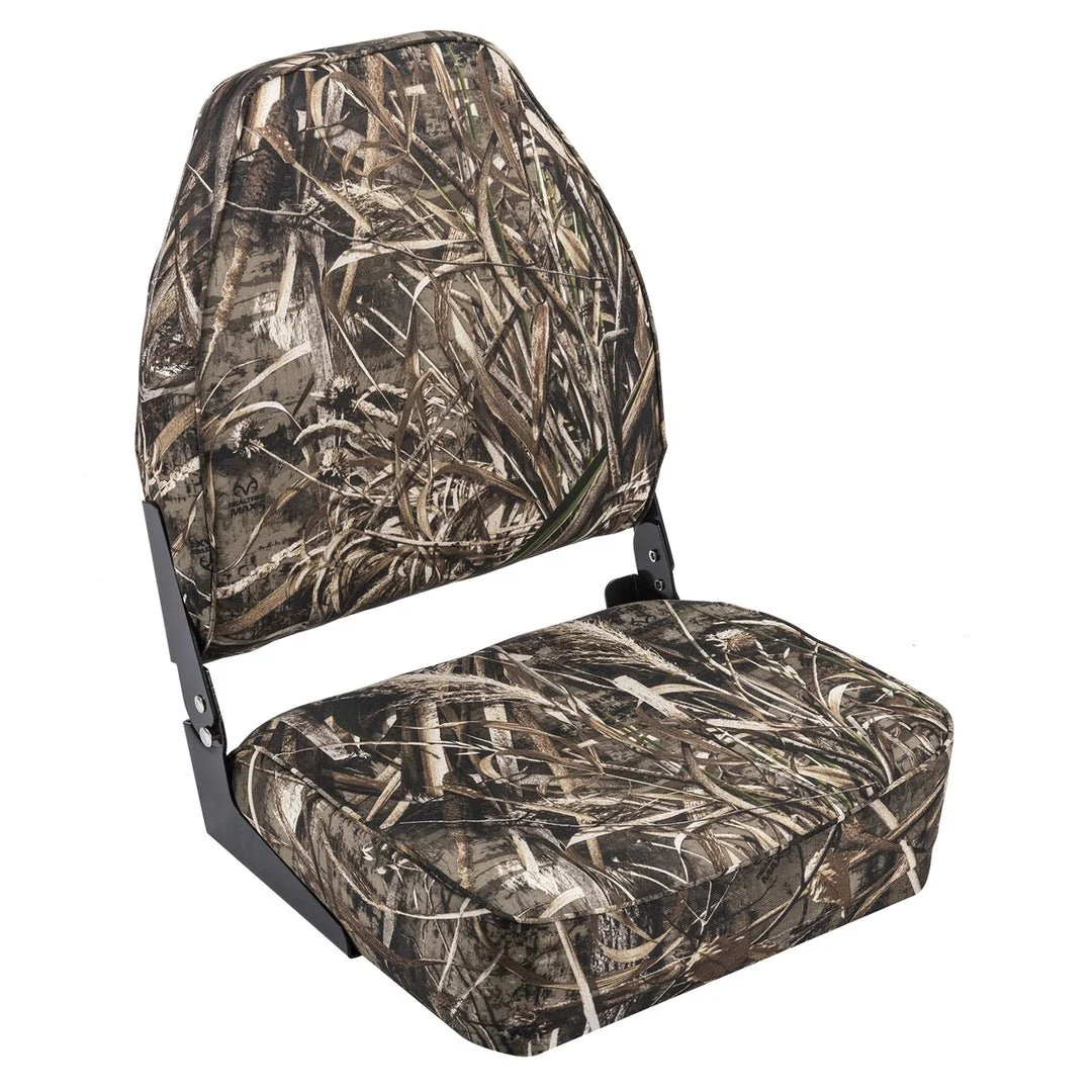 HIGH BACK CAMO BOAT SEAT