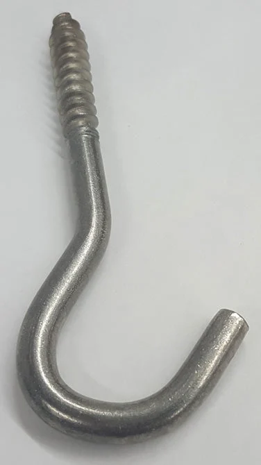 Hindley Stainless Steel Screw Hook - 5/16" x 4-1/2"