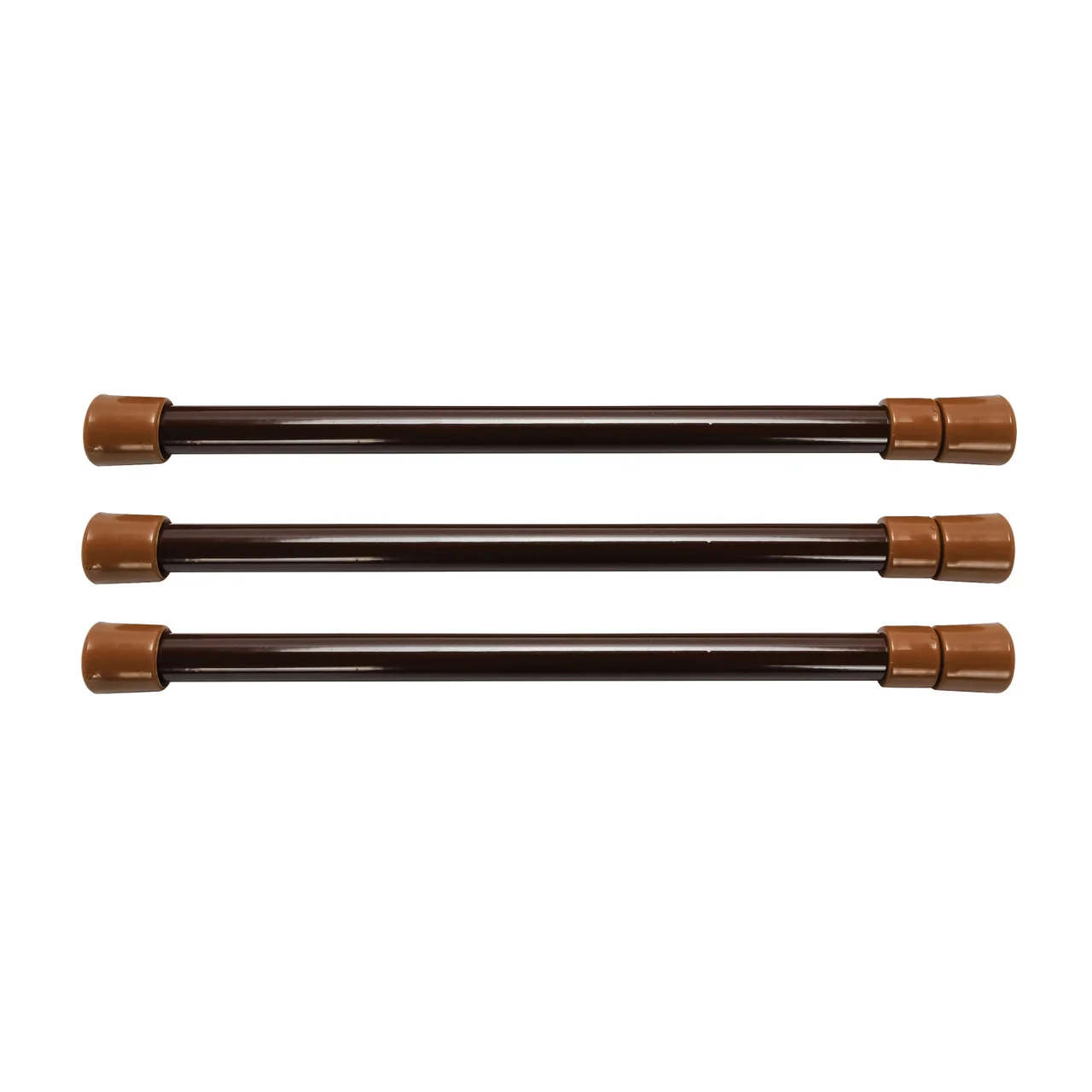 Camco 44066 Cupboard Bars 10" to 17" - Brown, Pack of 3 - 44066