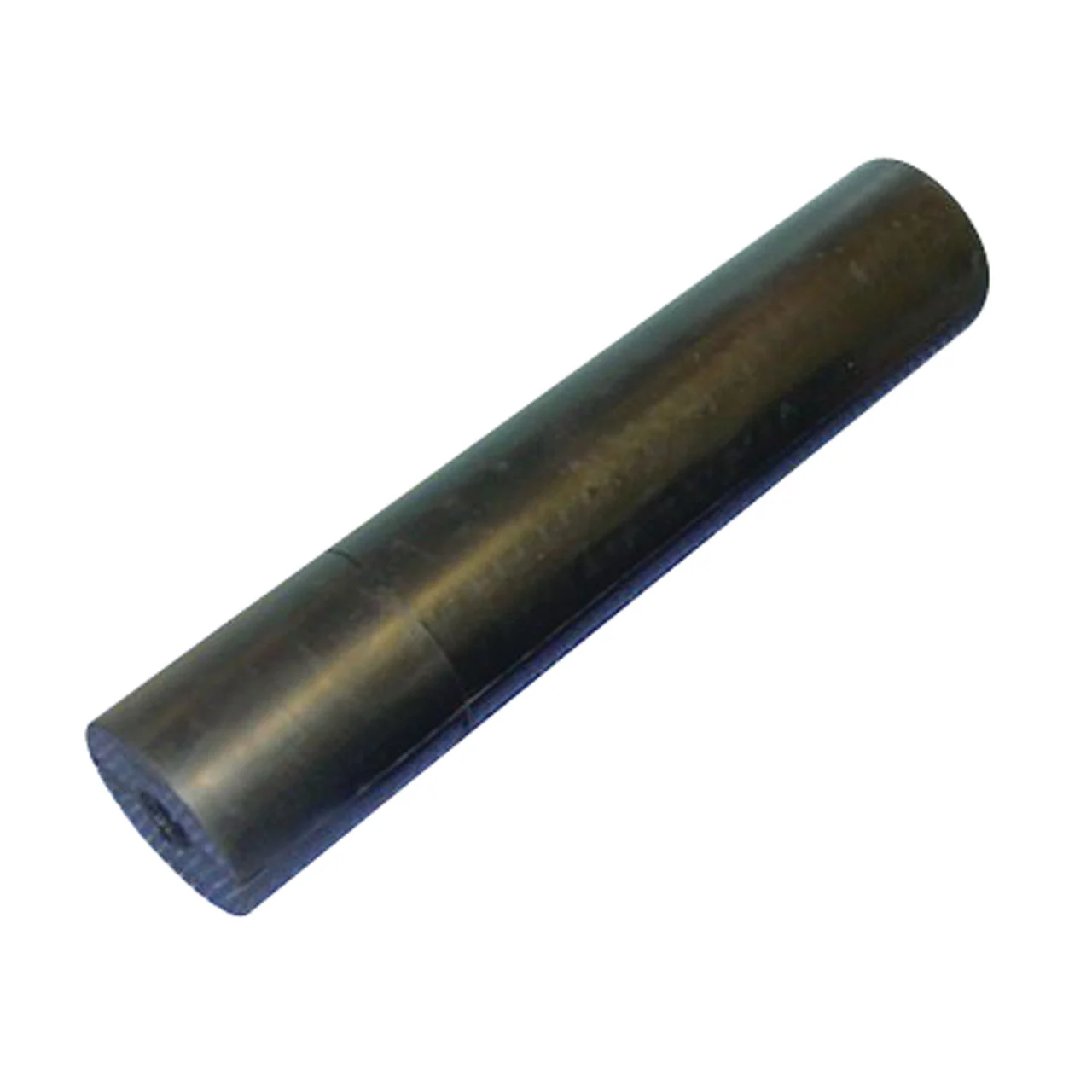C.H. Yates 9202-4 Black Rubber Molded Straight Side Guide Roller - 2 in. x 9 in. x 0.5 in. - 9202-4
