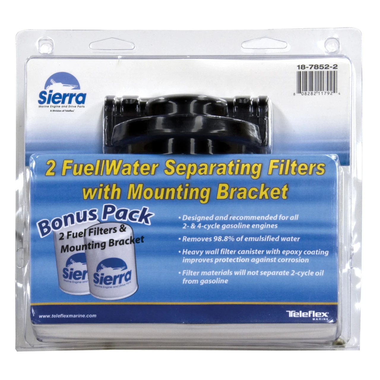 Sierra 18-7848-2 Fuel Water Separator Kit - 1/4", Bonus Pack - 18-7848-2