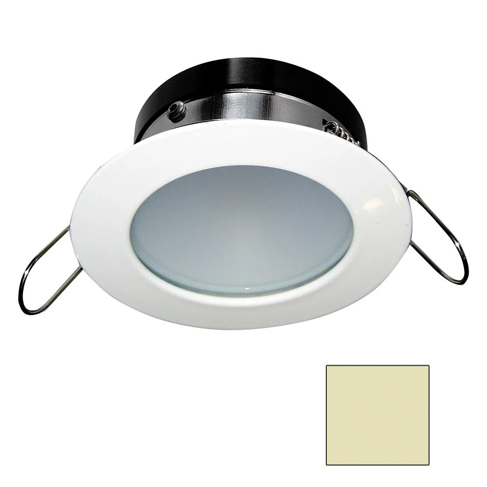 I2Systems Inc i2Systems Apeiron A1110Z - 4.5W Spring Mount Light - Round - Warm White - White Finish – Marine Boat Replacement Part
