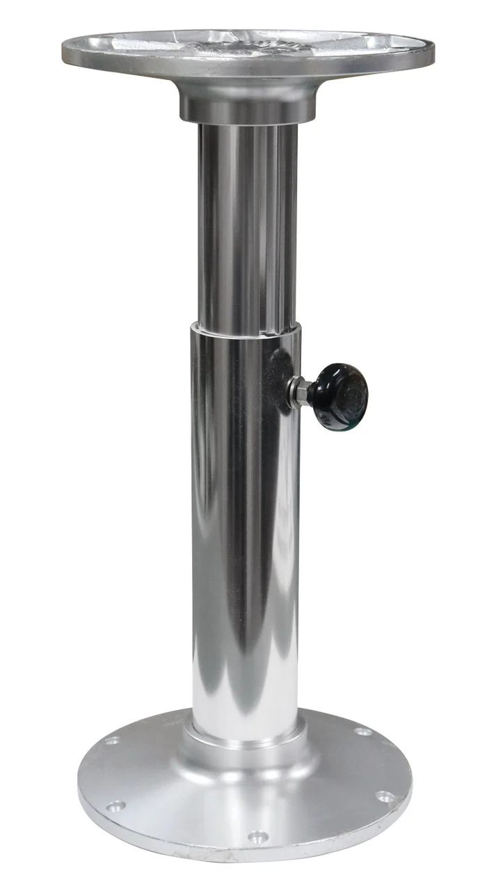 Garelick 75025 Manual Adjustable Table Base - Polished Finish, Smooth - 75025