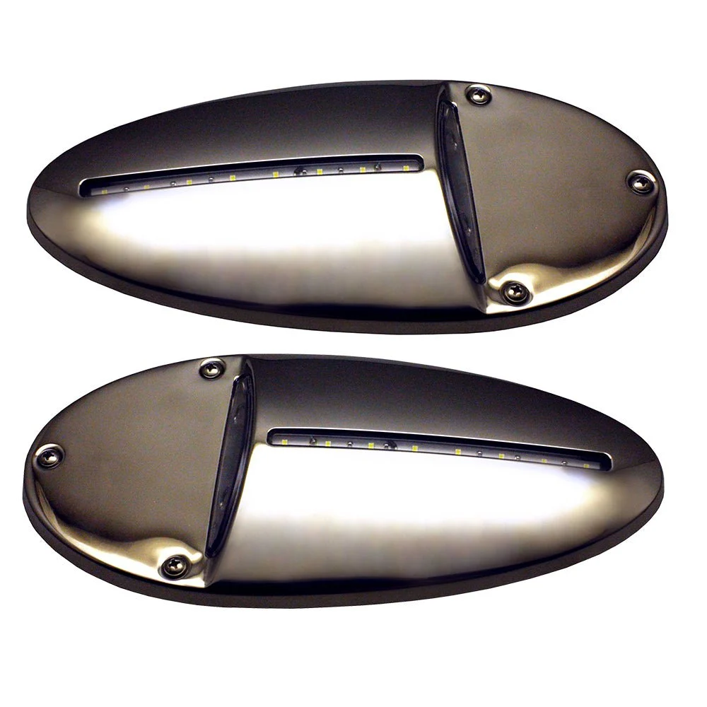 Innovative Lighting LED Docking Light- Mirrored Stainless Steel - Pair – Marine Boat Replacement Part