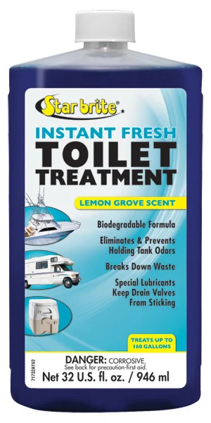 Star brite 071761 Instant Fresh Toilet Treatment - Lemon Scent, 8 oz - 71761