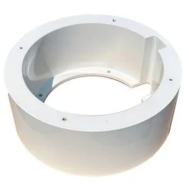 Iris Surface Mount Bracket F/Irisx106 Series Cameras - White Powder Coat Finish