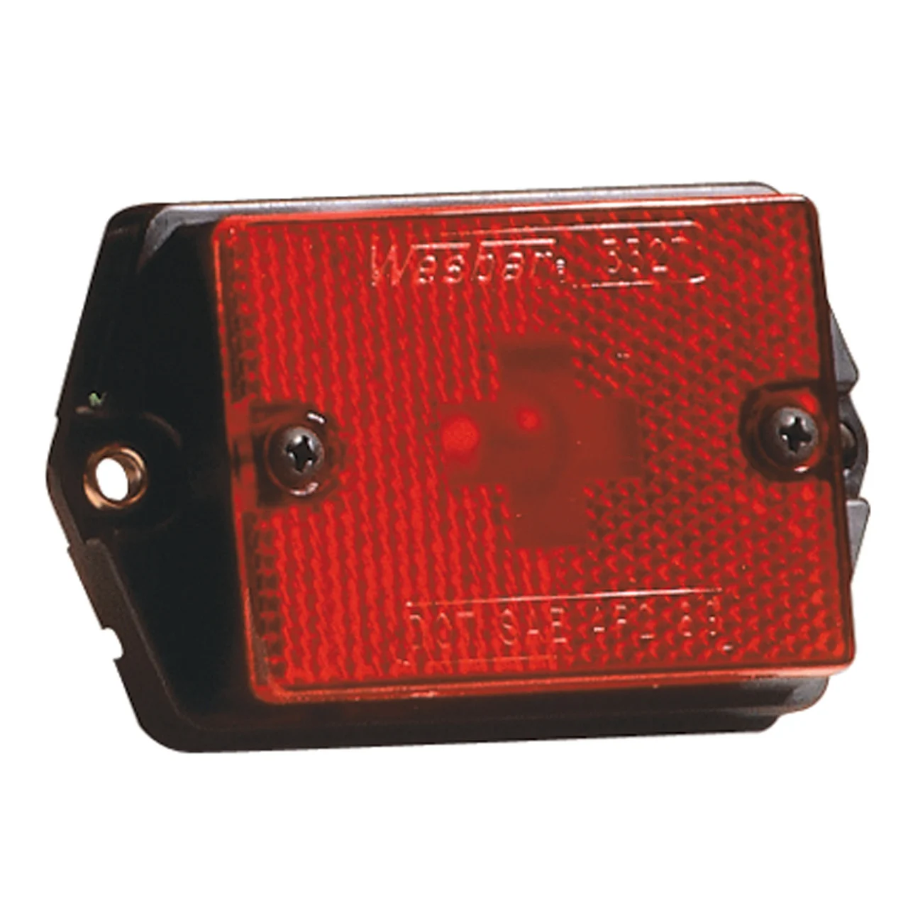 Wesbar 203133 Clearance/Side Marker Lights With Reflex Lens - Ear Mount, Red - 203133