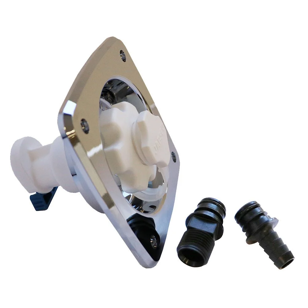 Jabsco Water Pressure Regulator - Flush Mount - Chrome - 45 psi – Marine Boat Replacement Part
