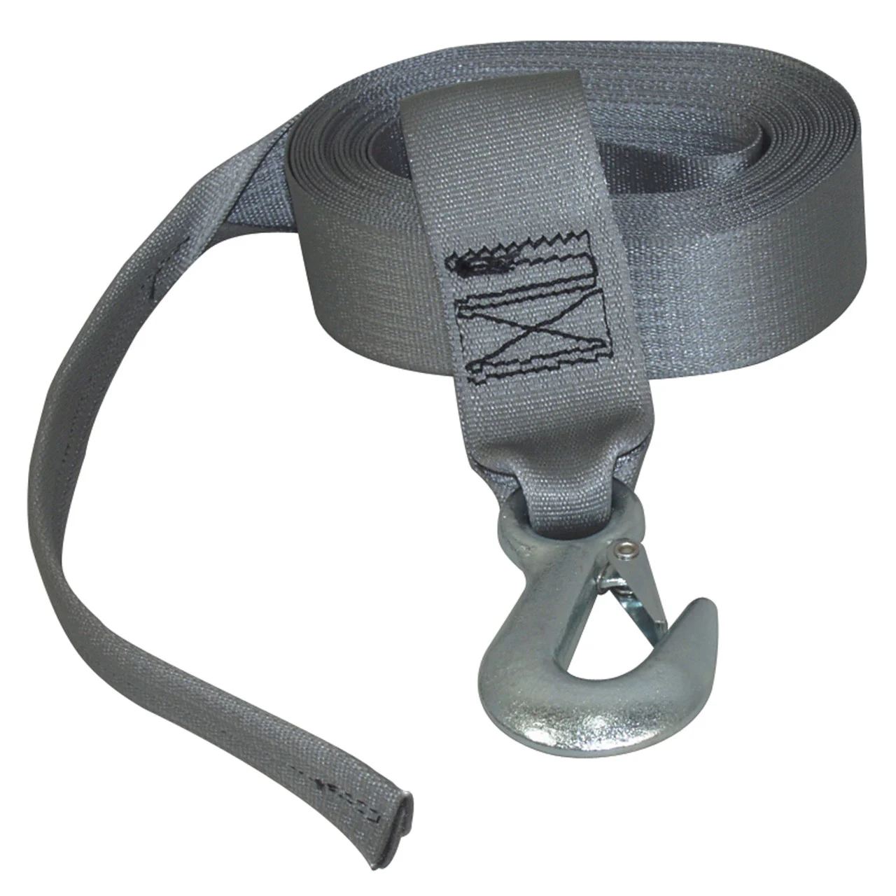 BoatBuckle F07674 Winch Strap - Tail End, 2" x 20' - F07674