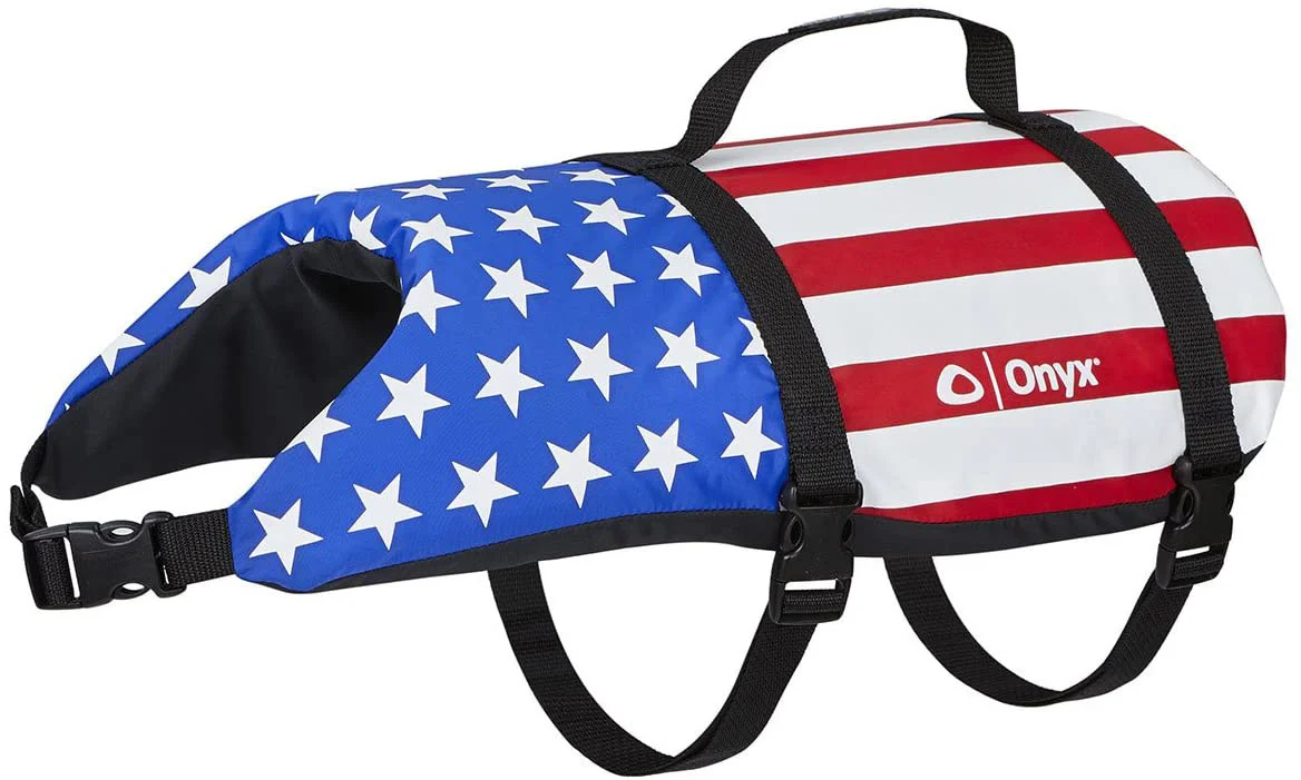 Full Throttle 157000-999-040-19 Nylon Pet Vest - Large (60-80 lbs.), Stars & Stripes - 157000-999-040-19