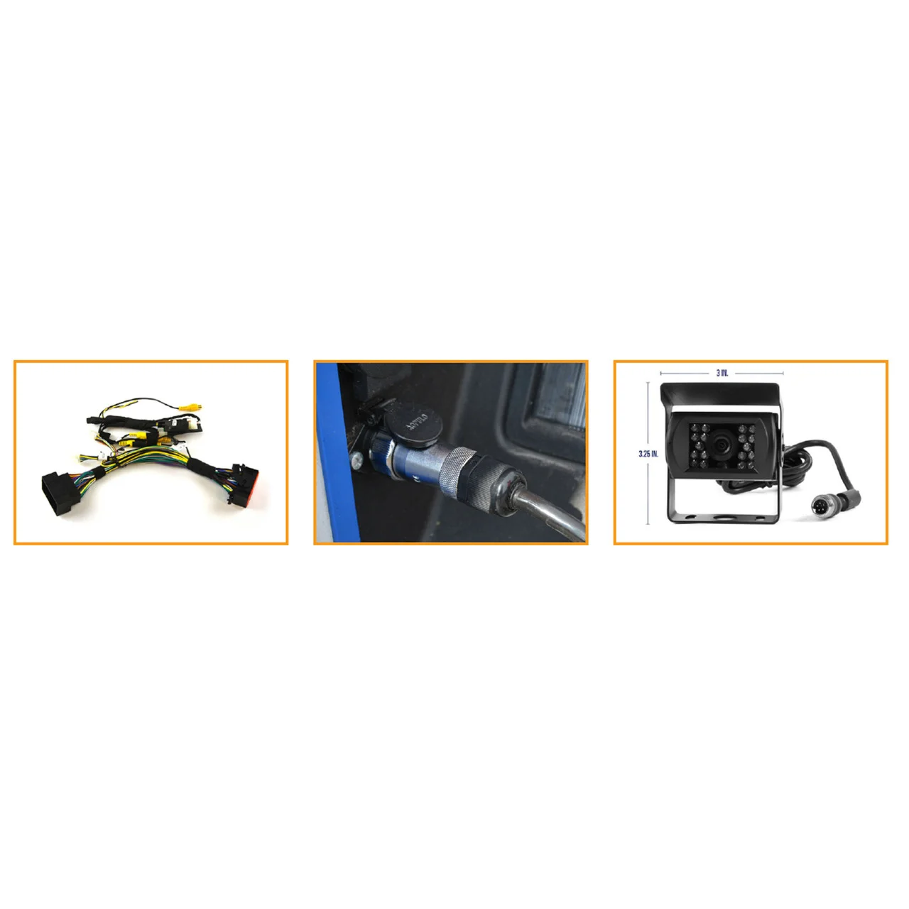 Brandmotion 9002-7806 Trailer Rear Vision Kit for FCA 8.4" or 5" Display - 9002-7806