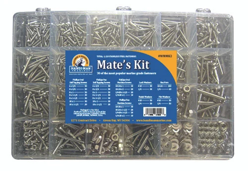 Handi-Man Marine WMMK2 Mate's Marine Fastener 840 Piece Kit - WMMK2