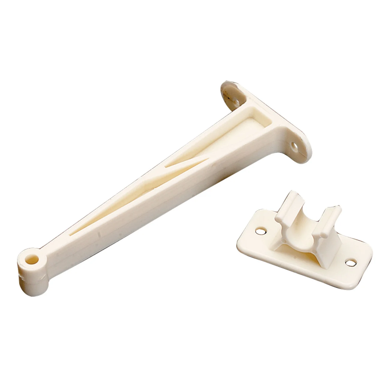 AP Products 013-086 Plastic Door Holdback - 3", Colonial White - 013-086