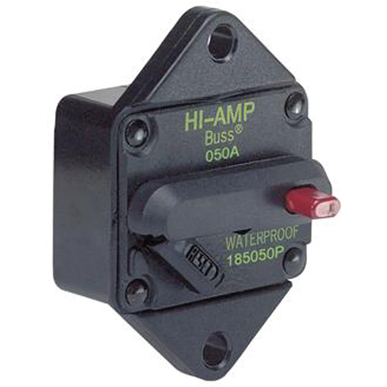 Marinco 185050P-01-1 Marine Switchable Reset Circuit Breaker - 50 Amp, Panel Mount - 185050P-01-1