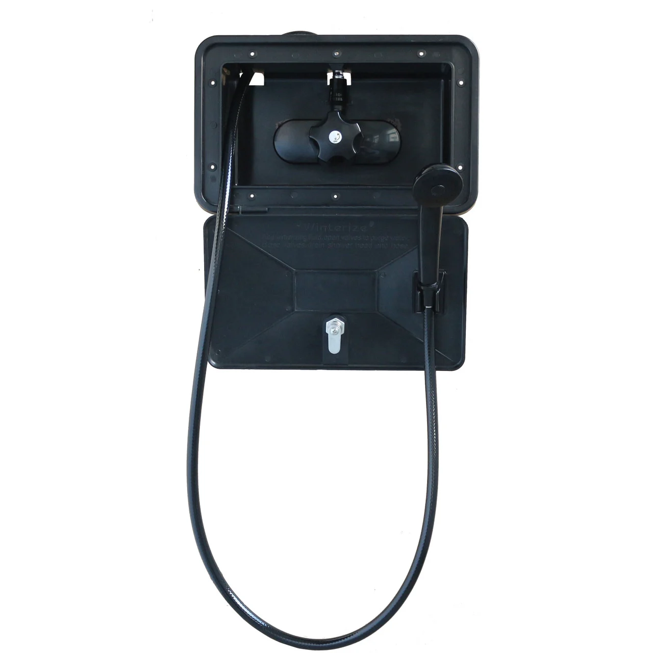 Empire Brass SHWRBOX-1-BLK RV Single Lever Exterior Shower Box Kit - Black - SHWRBOX-1-BLK