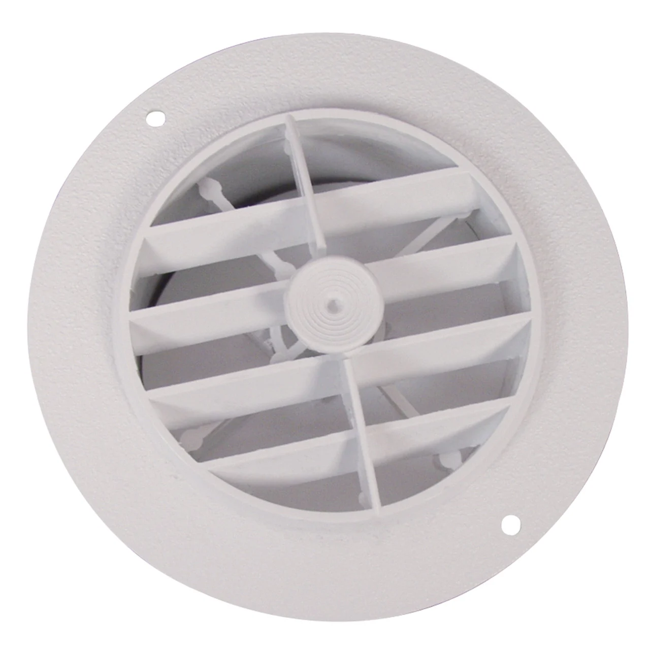 D&W 3840RWH Rotaire Heat Outlet Vent with Damper - 4", White - 3840RWH