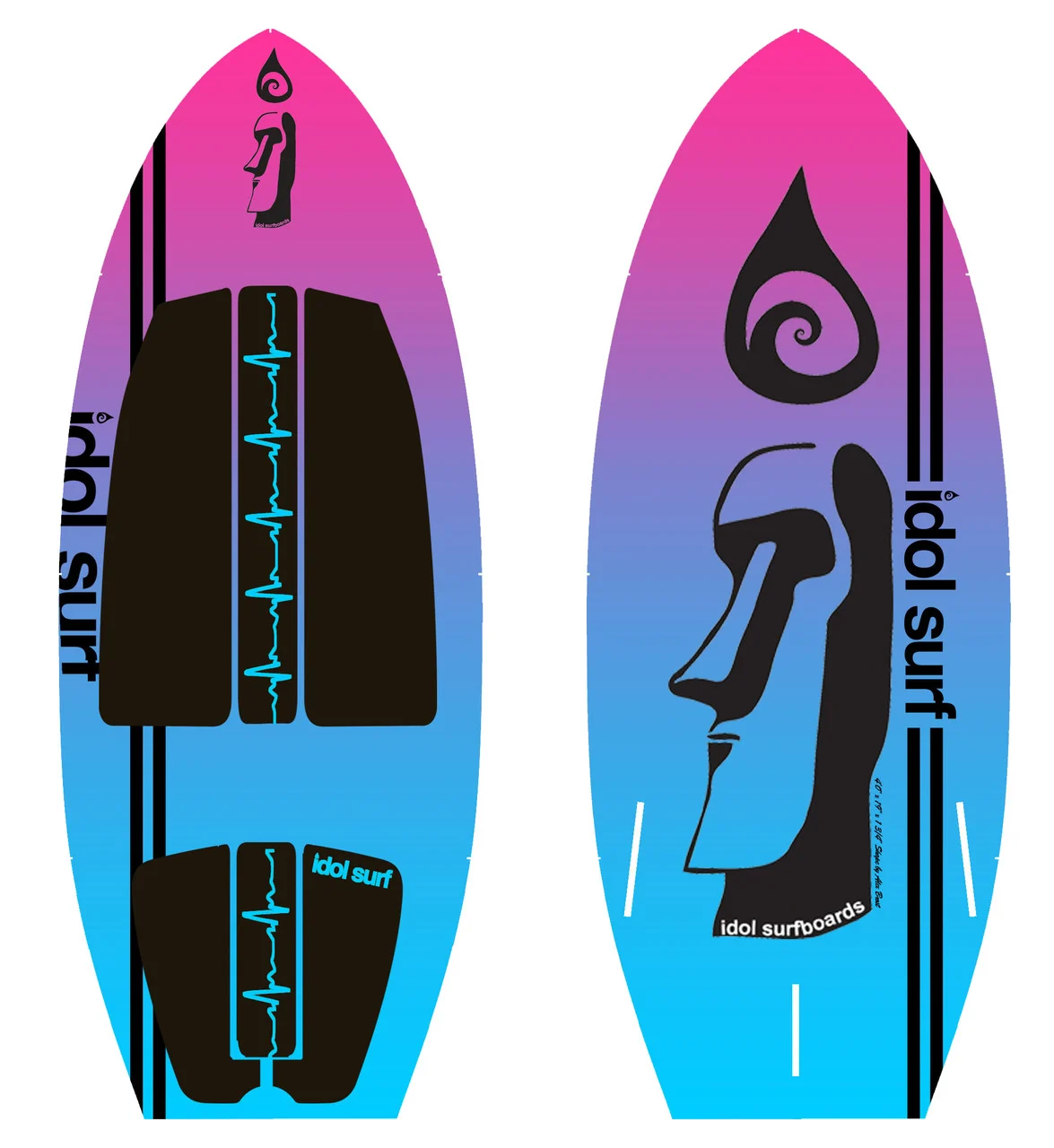 Idol Surf 22-05-40 F-Grom Wake Surfboard - 4'0" - 22-05-40