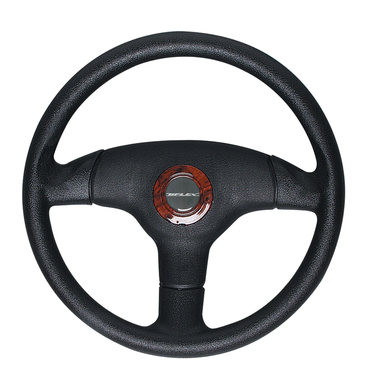 Uflex V60BRC Antigua Steering Wheel - Black with Burlewood - V60BRC
