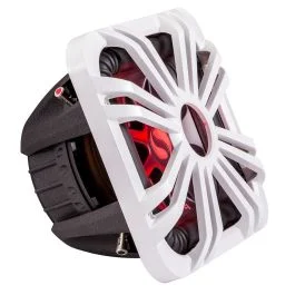 Kicker 10" Square Subwoofer Grille F/11s10l7 & 44l7s10 - White, Led Lighting