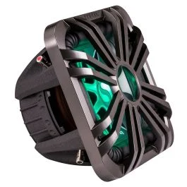Kicker 12" Square Subwoofer Grille F/11s12l7 & 44l7s12 - Charcoal, Led Lighting
