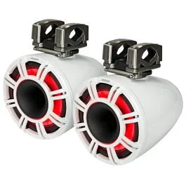 Kicker Kmtc11 11" Horn Loaded Tower System - 4-Ohm, White