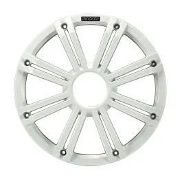 Kicker Kmg10 10" Grille F/Km10 & Kmf10 Subwoofers - White, Led Lighting