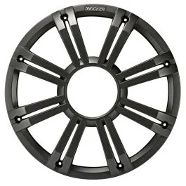 Kicker Kmg12 12" Grille F/Km12 & Kmf12 Subwoofers - Charcoal, Led Lighting