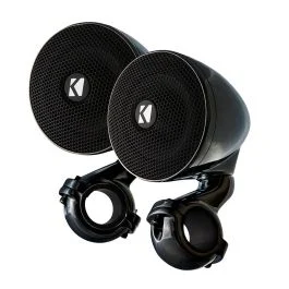 Kicker Psm 3" Weather-Proof Mini Enclosed Speaker Pair - 2-Ohm, Black