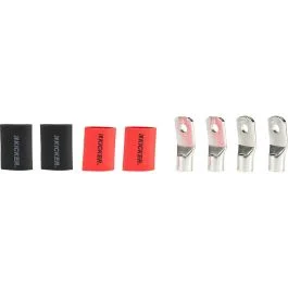 Kicker Rt0 Nickel Plated 1/0awg 5/16" Ring Terminal - 4-Pack