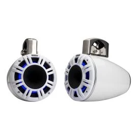 Kicker Kmtcxl65 6.5" Led Horn Loaded Compression Driver Tower System - White